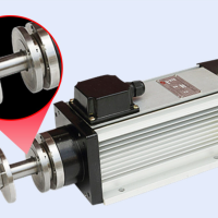 风冷方形电机直装夹多张锯片成型铣刀砂轮长轴抛光磨削锯 切电主轴